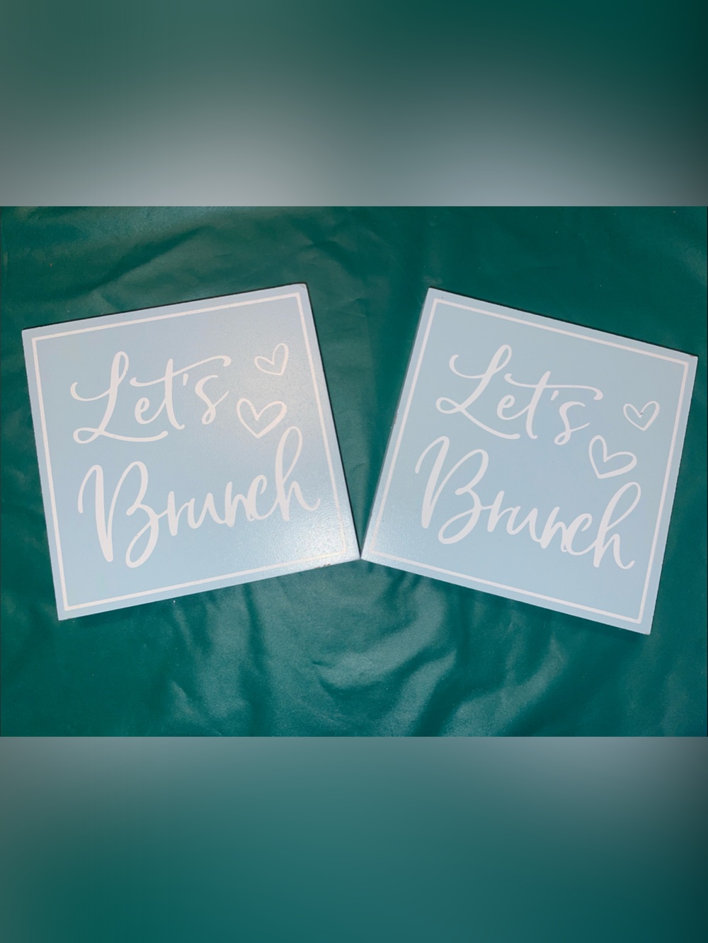 Light Blue "Let's Brunch" Set